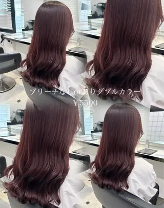 ロング 透明感×暖色カラー 🍒𝐘𝐮𝐤𝐚のヘアスタイル
