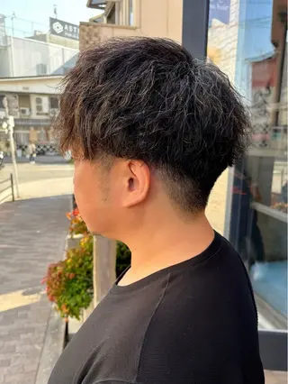 パーマ メンズ 【aini天王寺】 𝐚𝐢𝐫𝐢✂︎のヘアスタイル