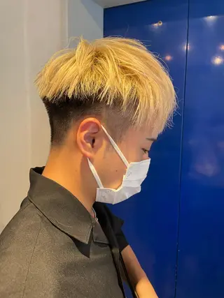 ショート カラー メンズ レイヤー／パーマ TAKUYAのヘアスタイル