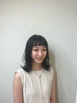 セミロング 橋爪 明日香のヘアスタイル