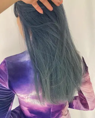 ロング 🐈三毛猫ローライト ・mixカラー🐈のヘアスタイル