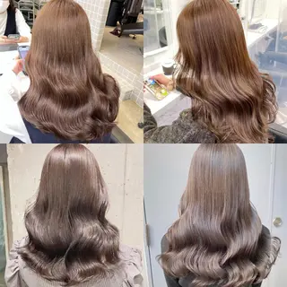 セミロング カラー *モデル募集🤍横浜 透明感カラー🫧のヘアスタイル