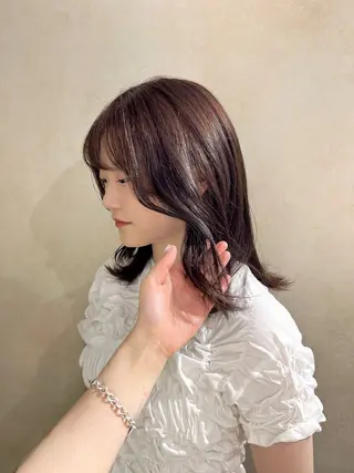 ミディアム カラー ハイトーン/ カラー/めい🎀のヘアスタイル
