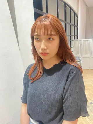 セミロング カラー 増井 彩乃のヘアスタイル
