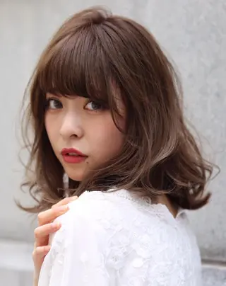ミディアム 似合わせカット 銀座/アライ カズヤのヘアスタイル