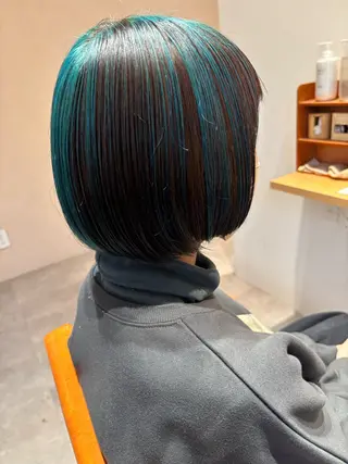 ミディアム カラー マネージャーST筒木 貴海（ツッキー）のヘアスタイル