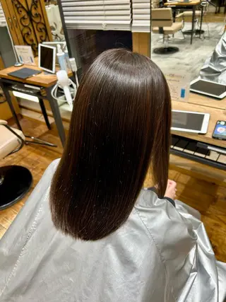 ミディアム カラー パーマ 銀座✨レイヤーカット 顔まわり/坂本亜裟海のヘアスタイル