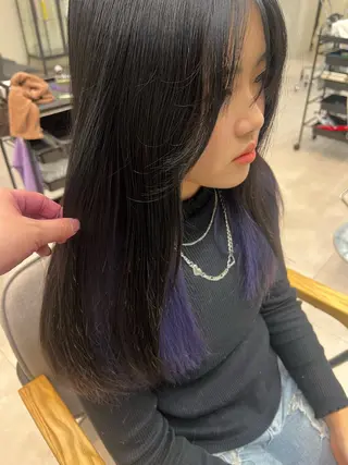 ロング カラー メンズ レイヤー ウルフ 弓木啓輔のヘアスタイル