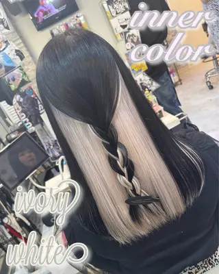 ロング カラー 派手髪/ハイトーン/ エクステ✨ユウキのヘアスタイル