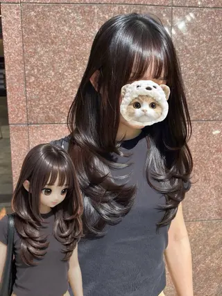 ロング hiyori🎀 トレンドレイヤーのヘアスタイル