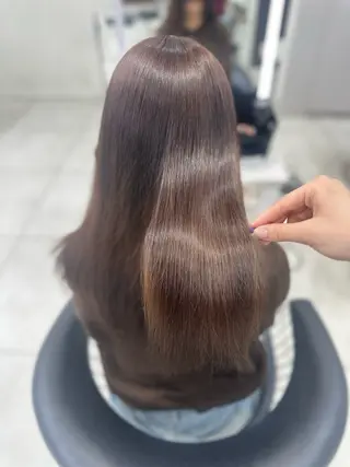 ロング パーマ 艶髪／ブリーチ🌟 銀座/HARUKAのヘアスタイル