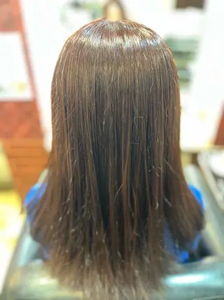 セミロング カラー 織田 英之のヘアスタイル