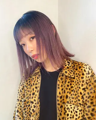 ミディアム ミウ☆ ブリーチダブルカラーのヘアスタイル