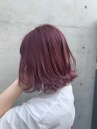 ショート カラー 色落ちまでキレイに！ ！女性サロンのヘアスタイル