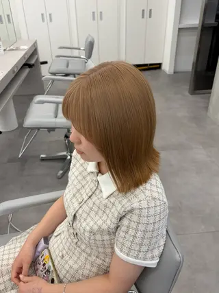 ミディアム カラー 🍀透明感ナチュラル カラー🍀じゅんのヘアスタイル