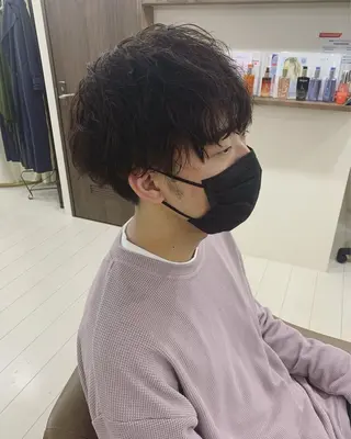 ショート パーマ メンズ キマるメンズパーマ クメユウキのヘアスタイル