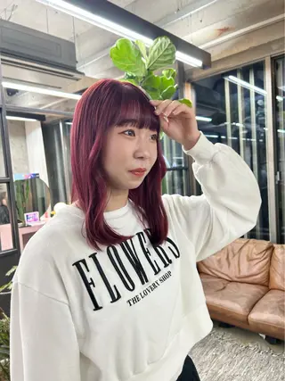 ロング カラー maho/垢抜け カラーパーマのヘアスタイル