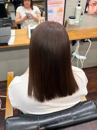 ミディアム ルプラボウ/豊川/ 柴田心那のヘアスタイル