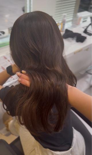 ミディアム 透明感×うる艶カラー 🍒𝐘𝐮𝐤𝐚のヘアスタイル