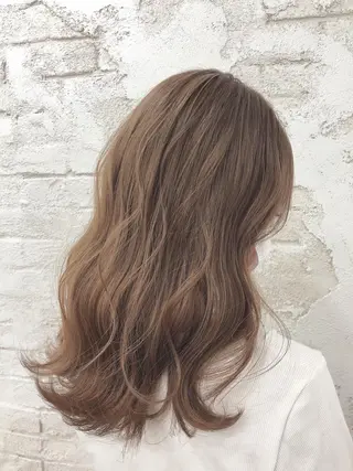 セミロング カラー ️韓国ヘア/レイヤー カット❤️Yūkaのヘアスタイル