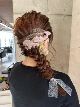 ロング ヘアアレンジ はやしほのか｜ マンツーマン美容師のヘアスタイル