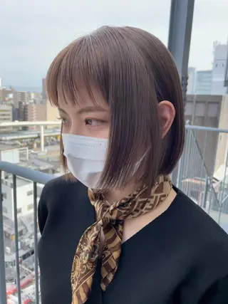 ショート 大人ボブと似合 わせカラー/馬場 翼のヘアスタイル