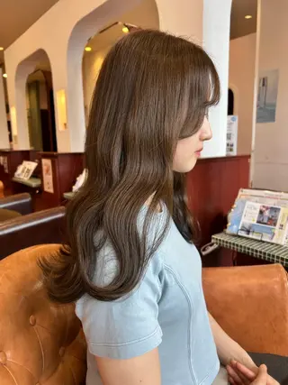 ロング 🌸HONOKA🌸 【グレージュ】のヘアスタイル