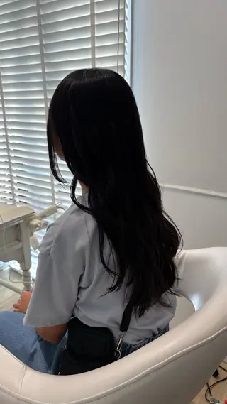 セミロング 似合わせ 顔周りYUUGAのヘアスタイル