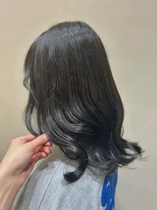 セミロング カラー 森川 颯香のヘアスタイル