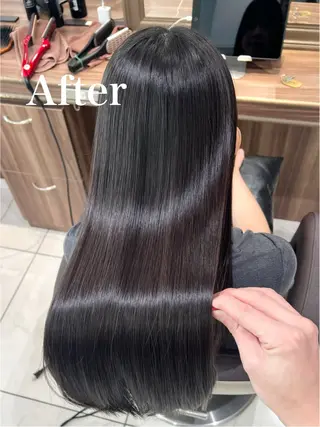 ロング 🍁髪質改善カラー/ 縮毛矯正/谷口雄太のヘアスタイル