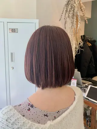 ミディアム カラー ヘアアレンジ REONA🪽✨薬院 レイヤーカット🫧のヘアスタイル