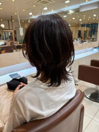 ミディアム 川崎　レイヤーカット /江口真正のヘアスタイル
