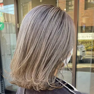 ミディアム カラー 馬場 涼平のヘアスタイル
