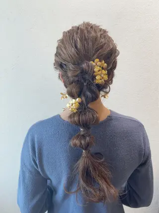 ロング ヘアアレンジ 大平 美沙のヘアスタイル