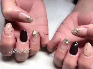 ネイル モチの良さ◉ フィルインネイル♡のネイルデザイン