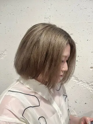 ミディアム カラー 中居 蒼士のヘアスタイル