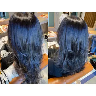 カラー 🩵盛れる顔周り/ 艶カラーemi🩵のヘアスタイル