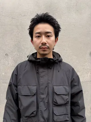 ショート メンズ メンズ専門ブリー チカラー⚡️リュウジのヘアスタイル