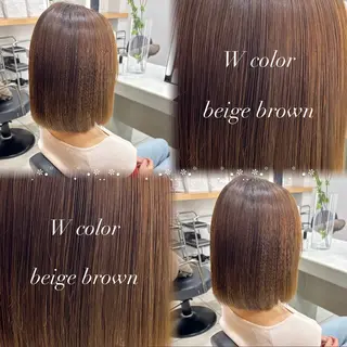ショート カラー ✨️髪質改善✨️ツヤ カラー✨️竹脇美奈のヘアスタイル