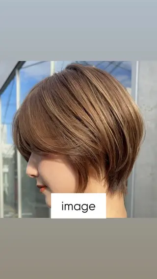 ショート セジュン 韓国レイヤー/顔周りのヘアスタイル