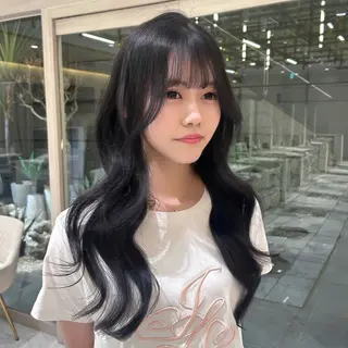 ロング カラー 🇰🇷レイヤー/ト レンドまつげ🎀ミキのヘアスタイル