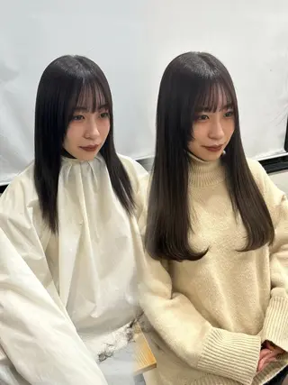 ロング カラーモデル募集 吉原佳穂💗のヘアスタイル