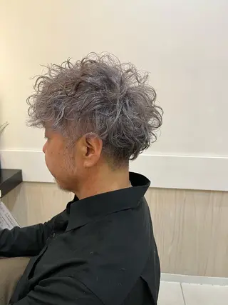 ショート カラー パーマ メンズ トータルビューティー K:R鶴川のヘアスタイル
