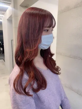 セミロング カラー 透明感カラー✂︎ /縮毛矯正/YUKAのヘアスタイル