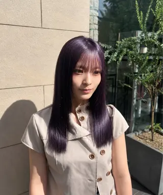 セミロング Kairi💕🫧 透明感カラーのヘアスタイル