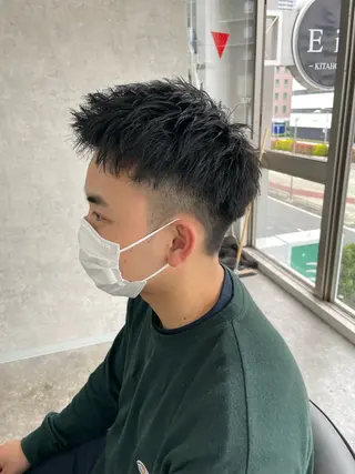 ショート メンズ エビスザキレン/メン ズ/心斎橋🌳のヘアスタイル