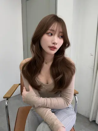 ロング フォルテ青山 カットカラー0円のヘアスタイル