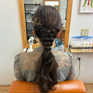 ロング ヘアアレンジ KAREN🕊️ 大宮美容室のヘアスタイル