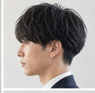 パーマ メンズ 佐伯 りょうのヘアスタイル
