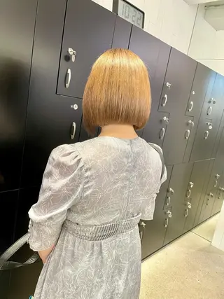 ミディアム カラー パーマ ヘアアレンジ メンズ キッズ ネイル マツエク・マツパ 🧸ハイトーン🧸 ゆっきー🧸のヘアスタイル